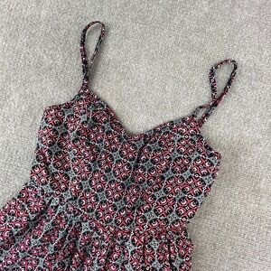 Abercrombie & Fitch Romper Womens XS Multicolor Geometric Crochet Lace‎ Pleated